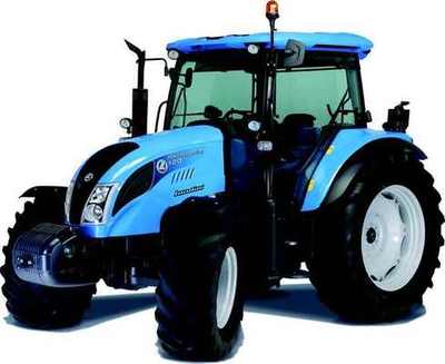 Tracteur agricole Landini Powermondial 120 avec poste de conduite à 4 montants